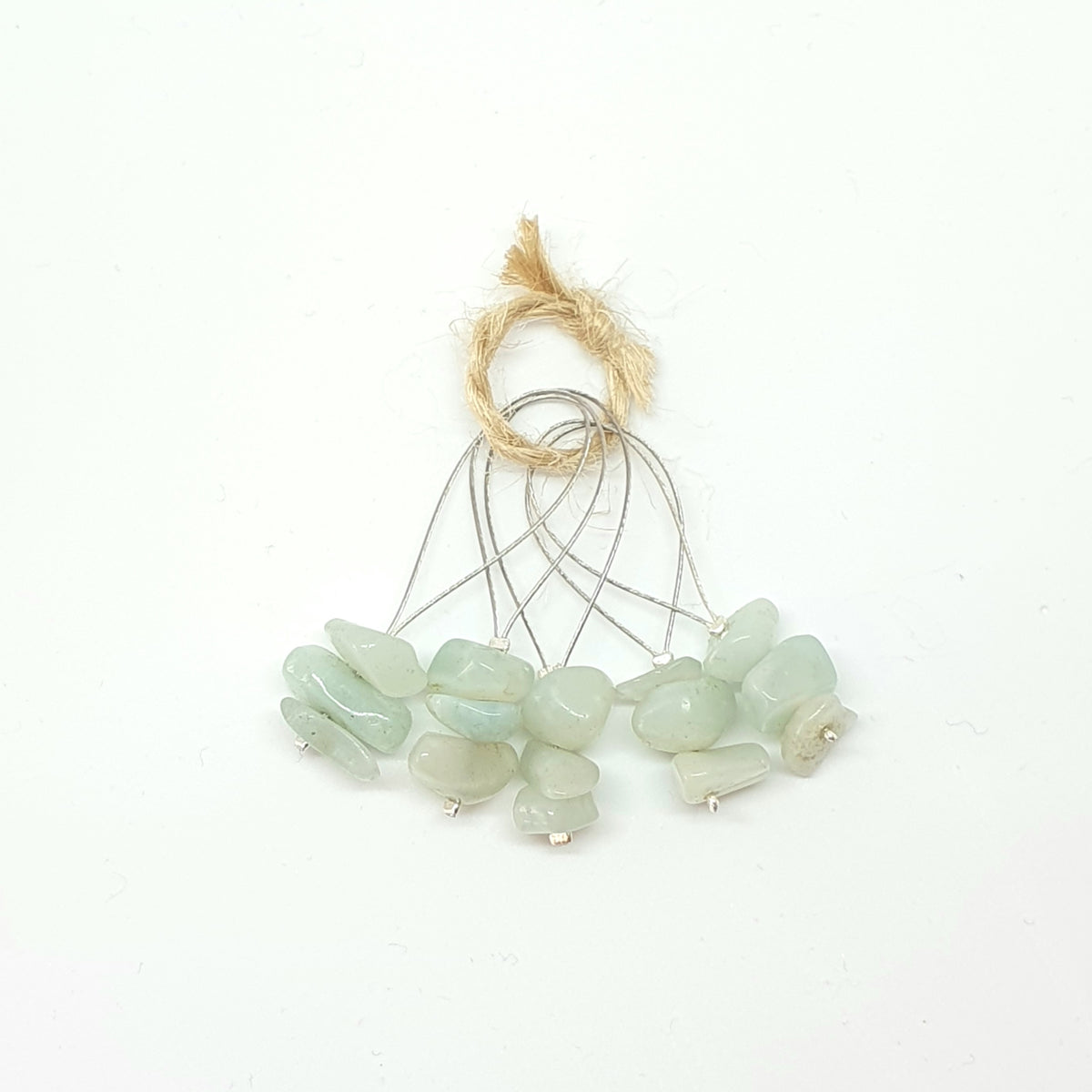 Maskemarkører med sten i turkise farver