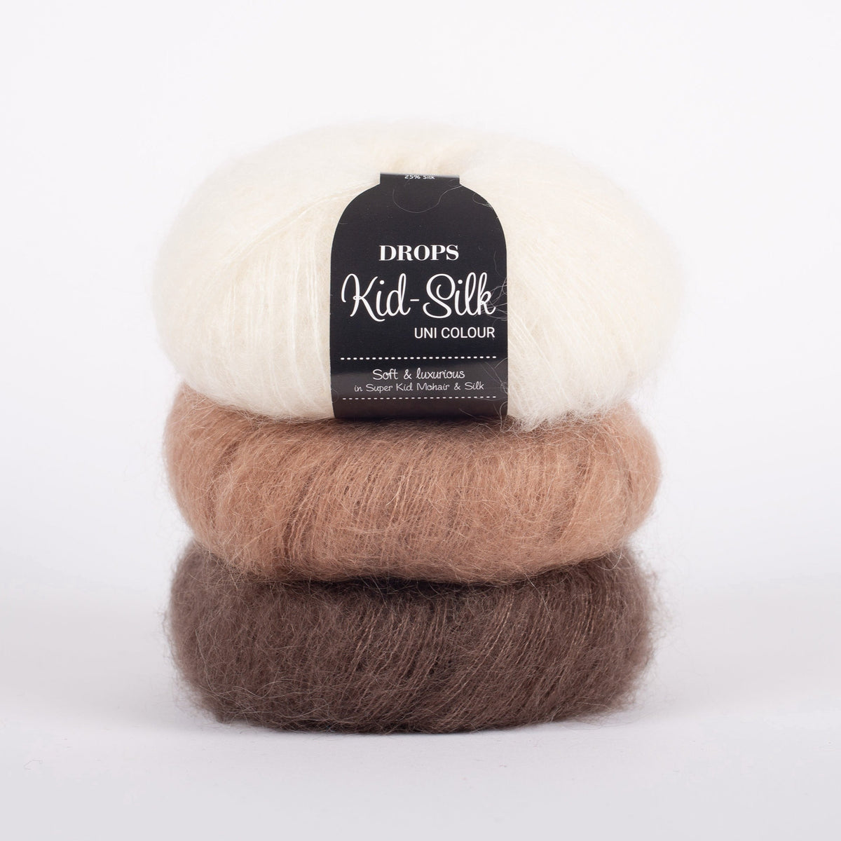 Drops kid-silk mohair og silke garn. mohair følgetråd billig,
