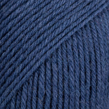 Drops Fabel tynd uldgarn farve 107 blå
