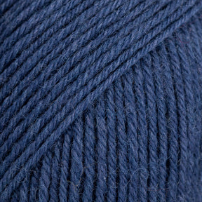 Drops Fabel tynd uldgarn farve 107 blå
